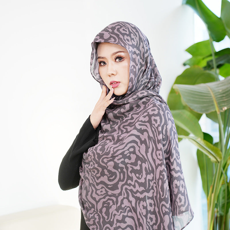 Cotton Headscarf Soft Lightweight and Breathable Daily Fashion Headscarf
