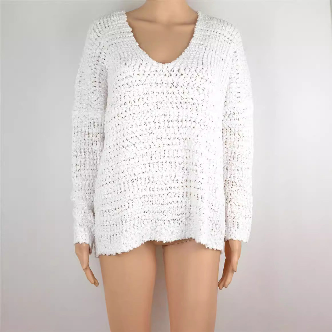 Women's Pullover Hooded Knitted Sweater
