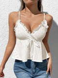 Women Summer Sexy Lace Suspender Vest Sleeveless Top