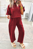 Drop Shoulder Boxy Tee and Barrel Pants Set
