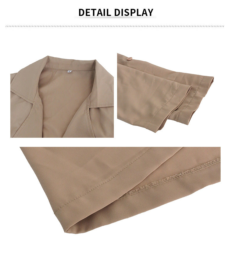 Women's Autumn And Winter Trench Coat Fashion Jacket