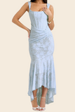 Off-Shoulder Tubular Bodycon Dress Fishtail Woman