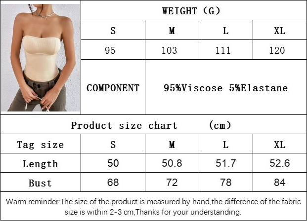 Women's Summer Sexy Knitted Tube Top