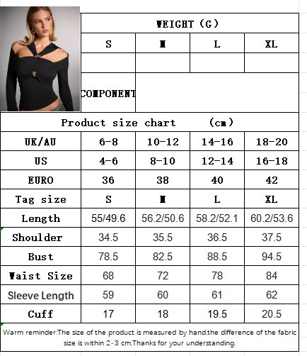 Women T-Shirt Summer Off-Shoulder Slim-Fit Top